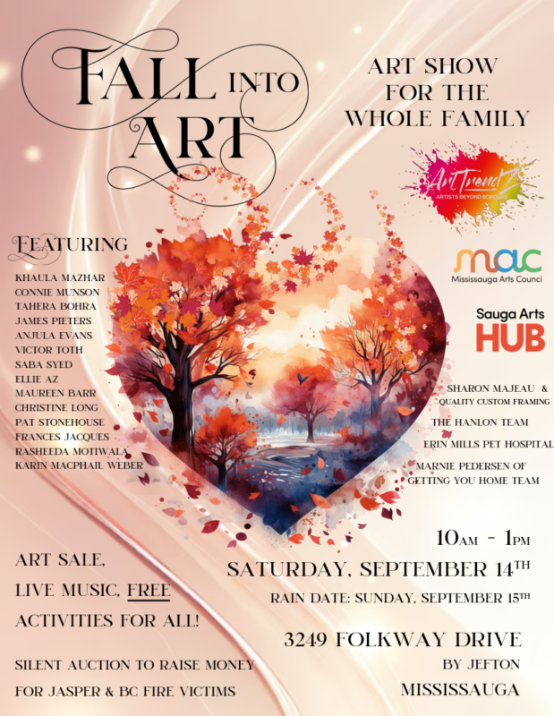 Fall into Art with Artist Names & Sponsors